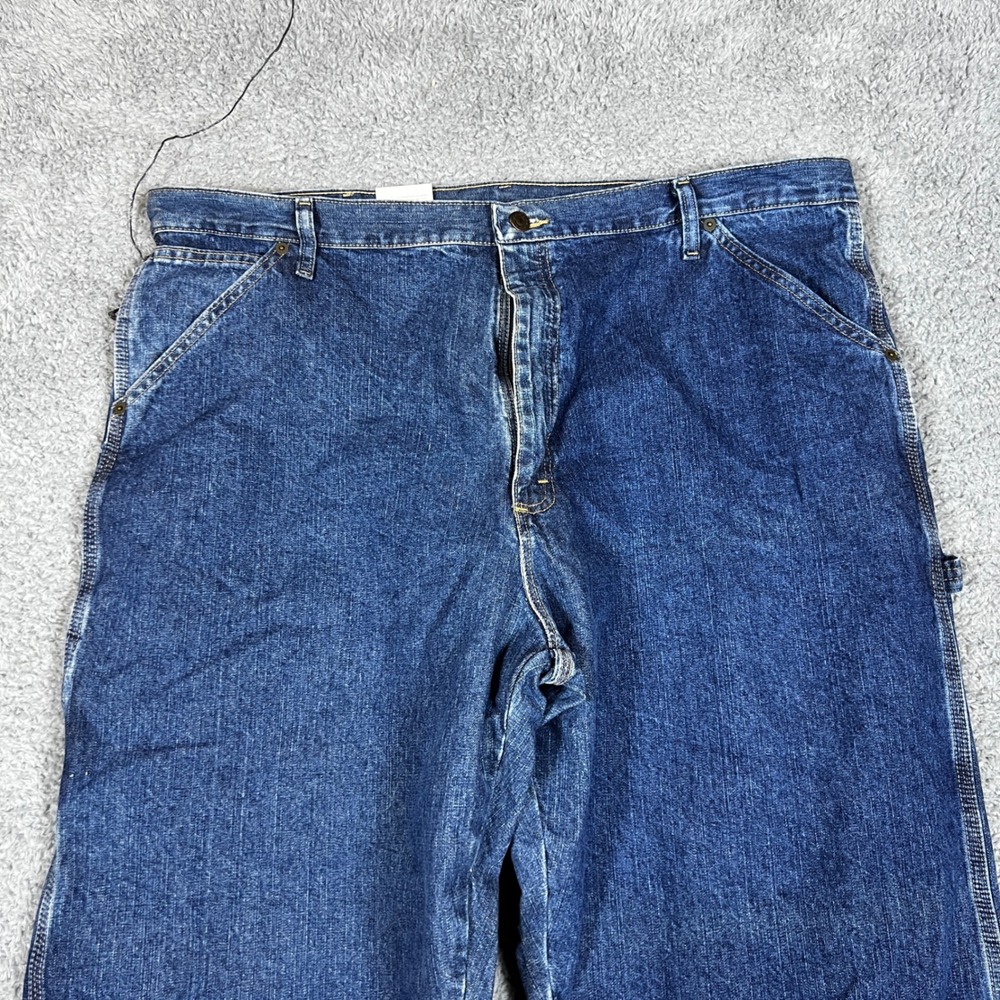 Wrangler Carpenter Jeans Mens 42x30 Blue New Relaxed‎ Straight Leg NEW